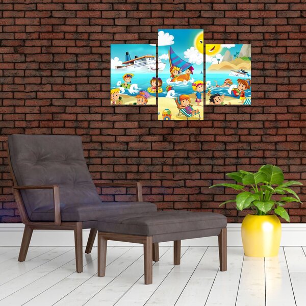 Slika - Dan na plaži (90x60 cm)