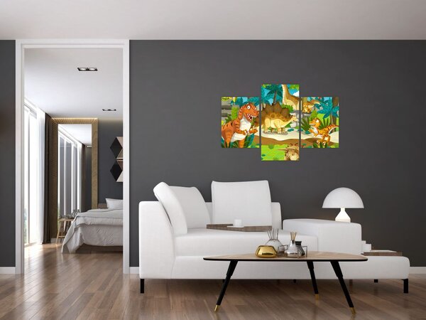 Slika - Dinozavri (90x60 cm)