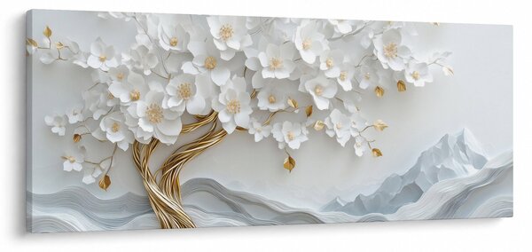 Slika – 3D elegantno drvo života (120x50 cm)