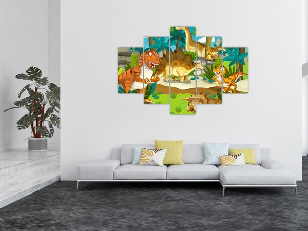 Slika - Dinozavri (150x105 cm)