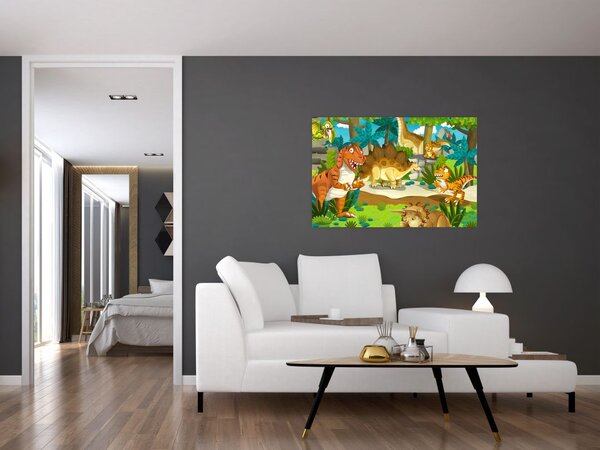 Slika - Dinozavri (90x60 cm)