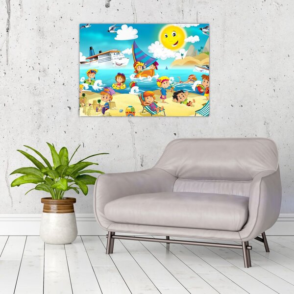 Slika - Dan na plaži (70x50 cm)