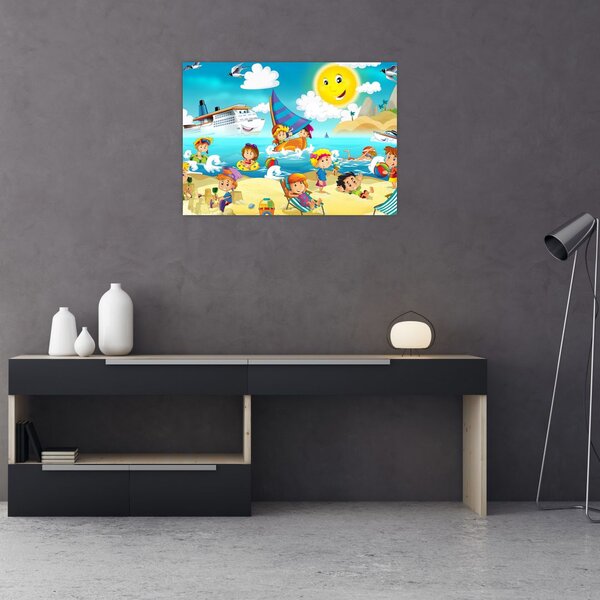 Slika - Dan na plaži (70x50 cm)