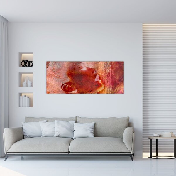Slika - profil ženskega obraza (120x50 cm)