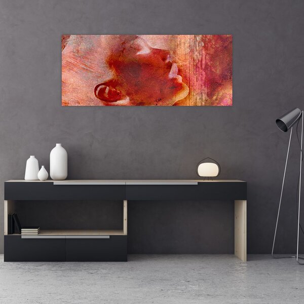Slika - profil ženskega obraza (120x50 cm)