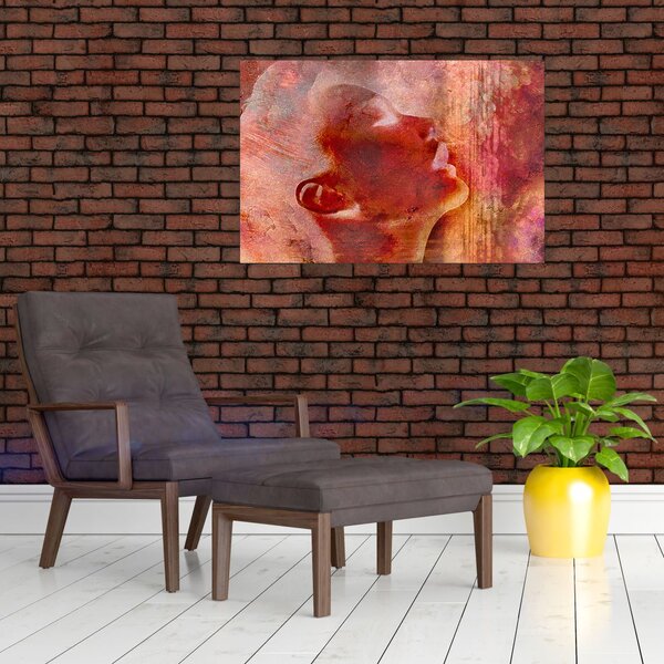 Slika - profil ženskega obraza (90x60 cm)