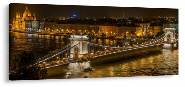 Slika noćnog grada (120x50 cm)