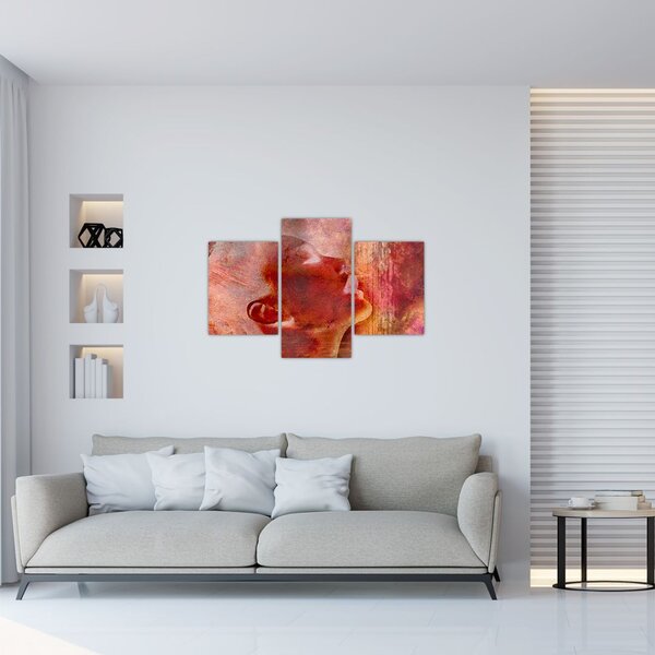 Slika - profil ženskega obraza (90x60 cm)