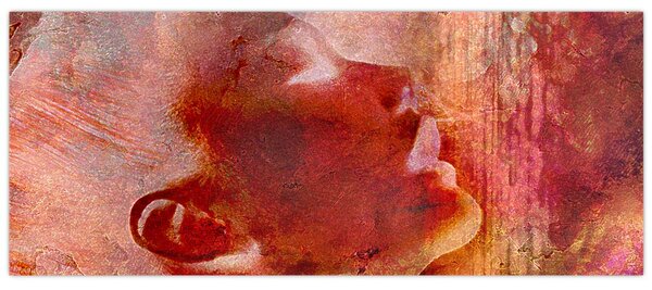 Slika - profil ženskega obraza (120x50 cm)