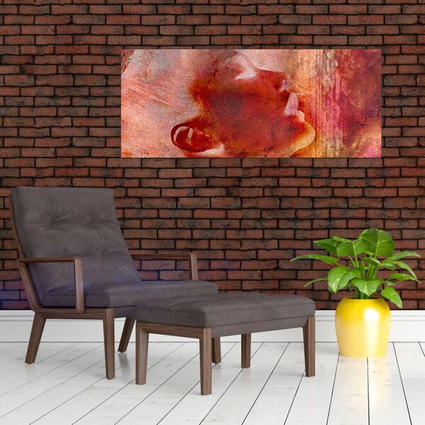 Slika - profil ženskega obraza (120x50 cm)