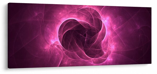 Slika moderne ružičaste apstrakcije (120x50 cm)