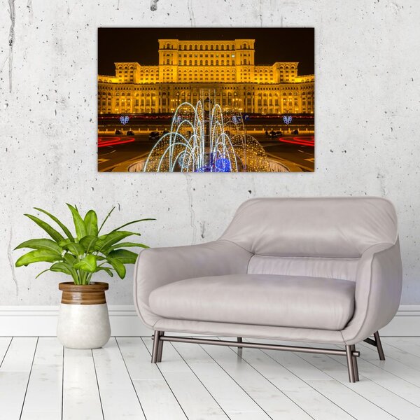 Slika - Palača parlamenta, Bukarešta Romunija (90x60 cm)
