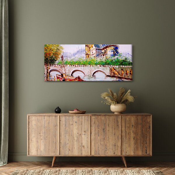 Slika - Uljana slika grada (120x50 cm)