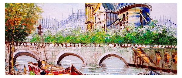 Slika - Uljana slika grada (120x50 cm)