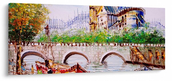 Slika - Uljana slika grada (120x50 cm)