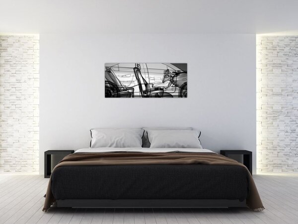 Slika - 3D model avtomobila (120x50 cm)