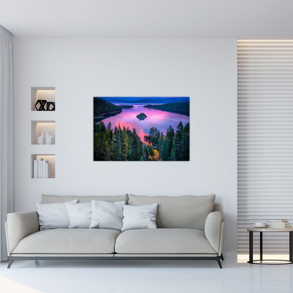 Slika - jezero Tahoe, Sierra Nevada, Kalifornija, ZDA (90x60 cm)