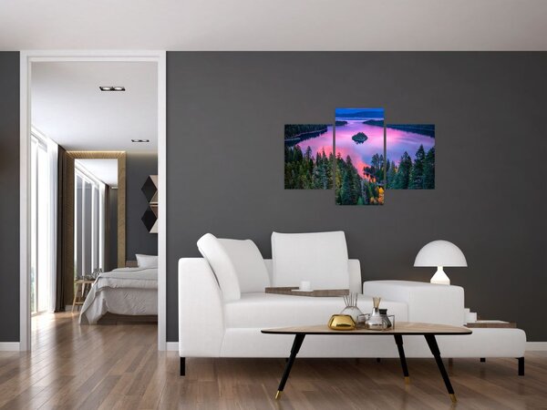 Slika - jezero Tahoe, Sierra Nevada, Kalifornija, ZDA (90x60 cm)