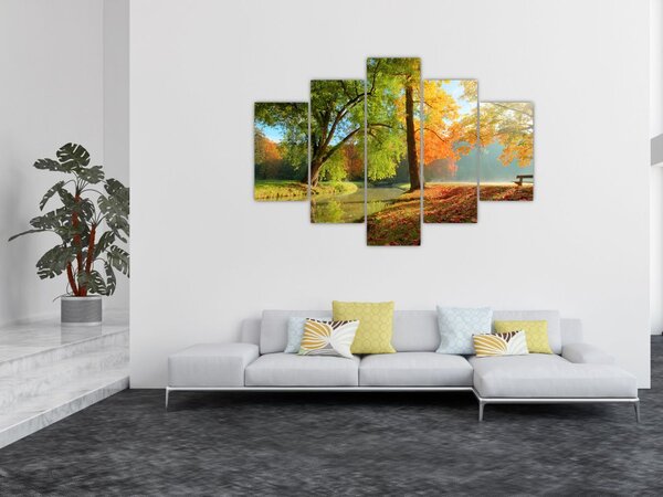 Slika - Mirna jesenska pokrajina (150x105 cm)