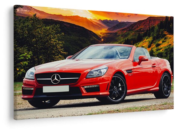 Slika - crveni Mercedes (90x60 cm)
