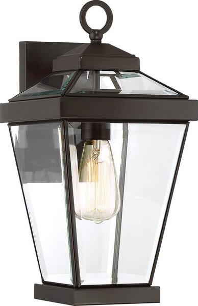 Quoizel - Vanjska zidna svjetiljka RAVINE 1xE27/60W/230V IP44 crna