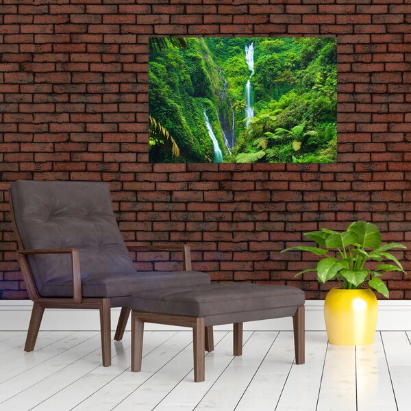 Slika - Slapovi Madakaripura, Vzhodna Java, Indonezija (90x60 cm)