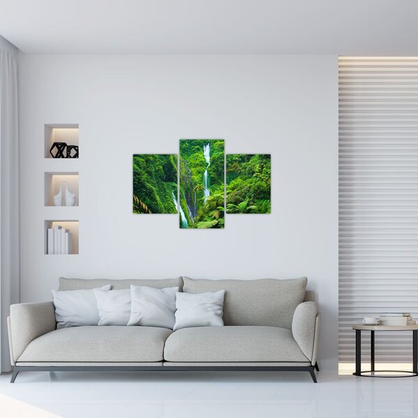 Slika - Slapovi Madakaripura, Vzhodna Java, Indonezija (90x60 cm)