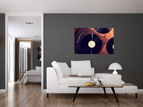 Slika gramofonskih plošč (90x60 cm)