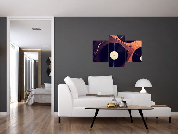 Slika gramofonskih plošč (90x60 cm)
