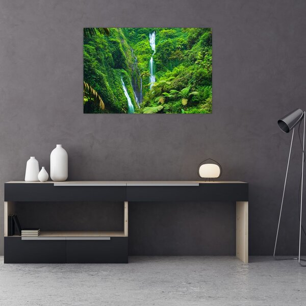 Slika - Slapovi Madakaripura, Vzhodna Java, Indonezija (90x60 cm)