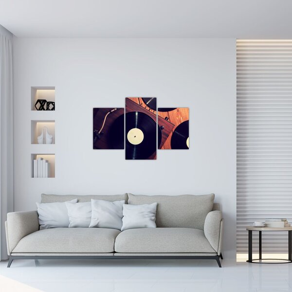Slika gramofonskih plošč (90x60 cm)