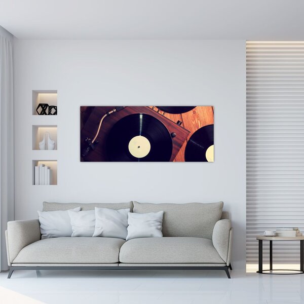 Slika gramofonskih plošč (120x50 cm)