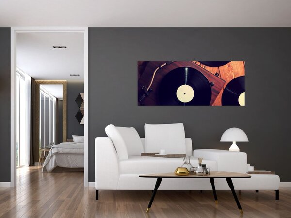 Slika gramofonskih plošč (120x50 cm)