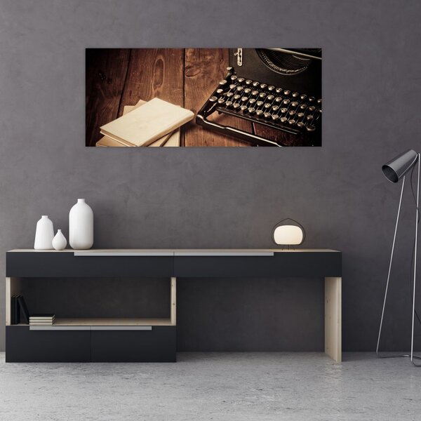 Slika pisalnega stroja (120x50 cm)