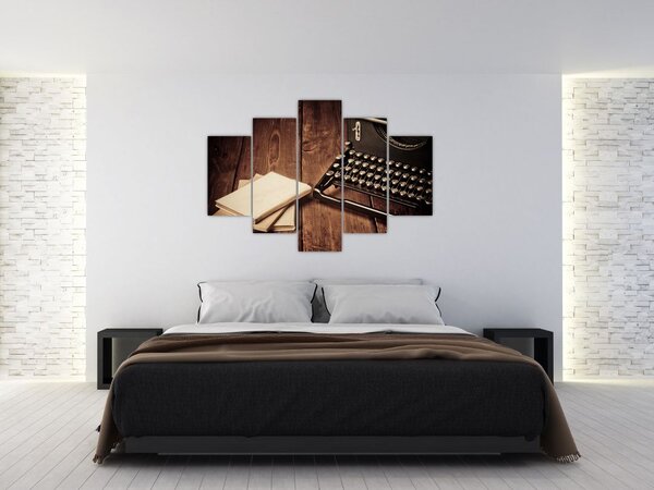 Slika pisalnega stroja (150x105 cm)