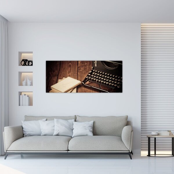 Slika pisalnega stroja (120x50 cm)