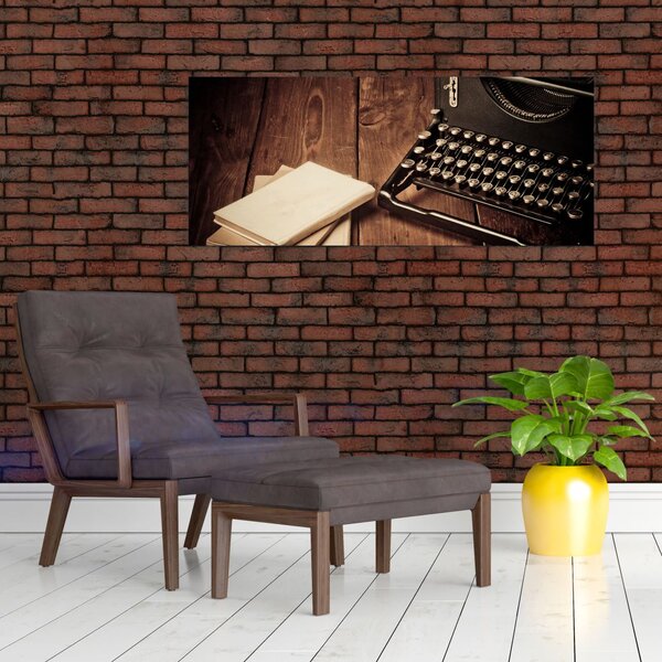 Slika pisalnega stroja (120x50 cm)