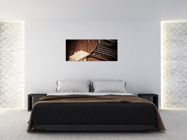 Slika pisalnega stroja (120x50 cm)