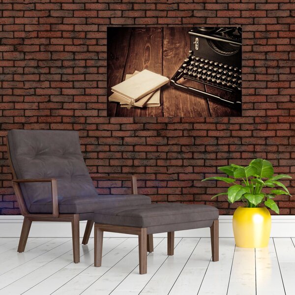 Slika pisalnega stroja (90x60 cm)
