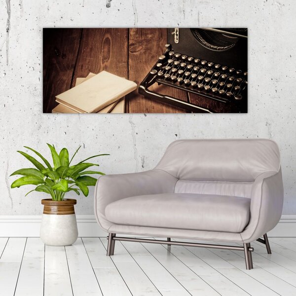 Slika pisalnega stroja (120x50 cm)