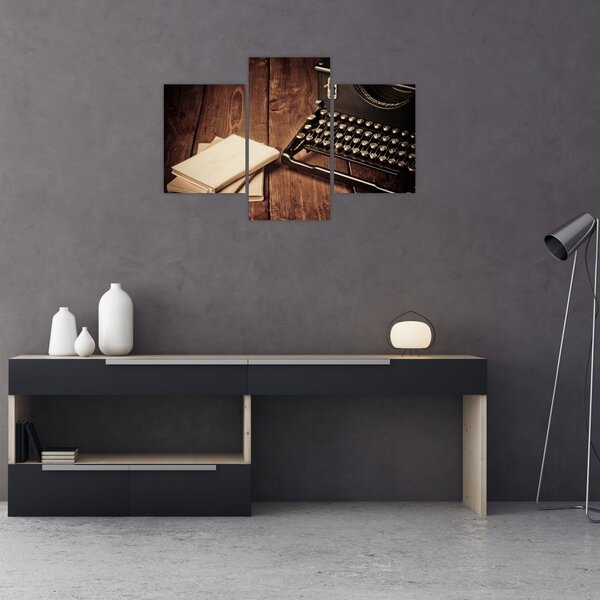 Slika pisalnega stroja (90x60 cm)