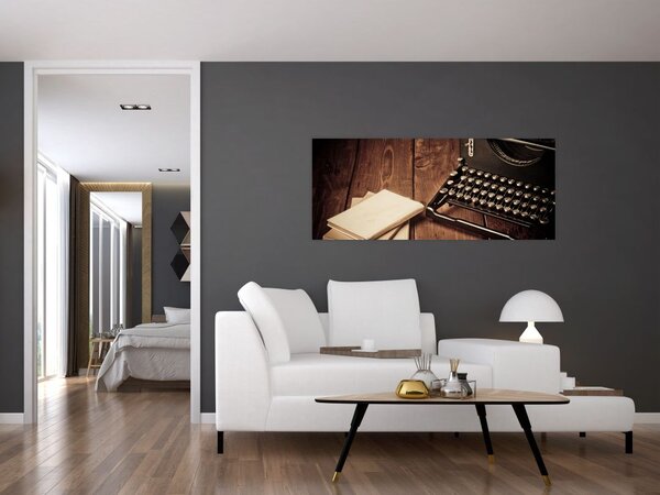 Slika pisalnega stroja (120x50 cm)