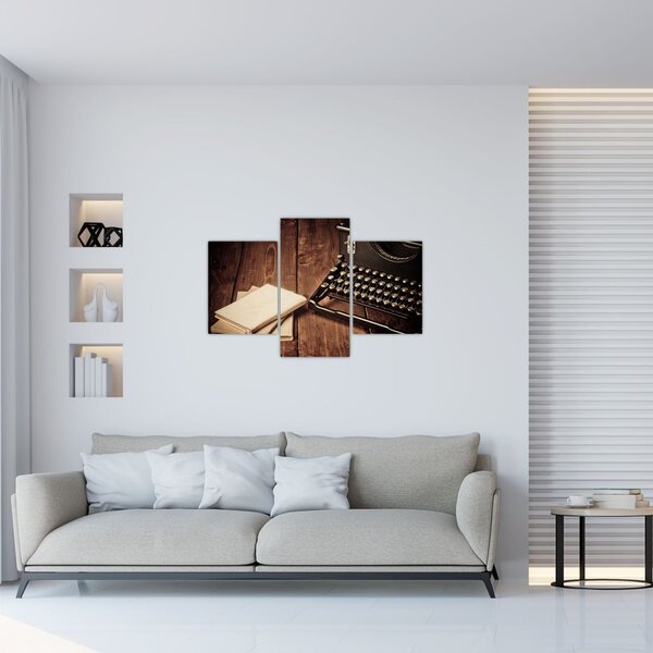 Slika pisalnega stroja (90x60 cm)
