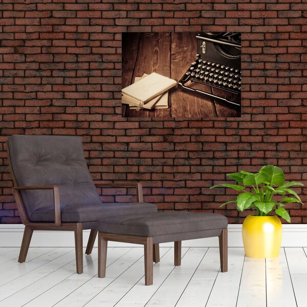 Slika pisalnega stroja (70x50 cm)