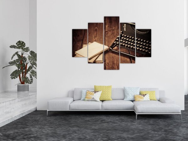 Slika pisalnega stroja (150x105 cm)