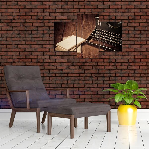 Slika pisalnega stroja (90x60 cm)