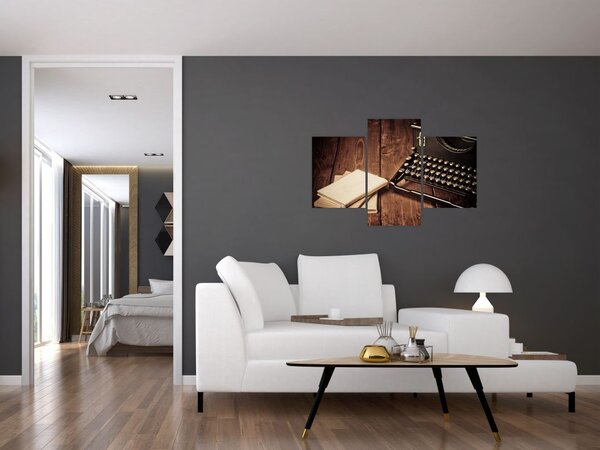 Slika pisalnega stroja (90x60 cm)