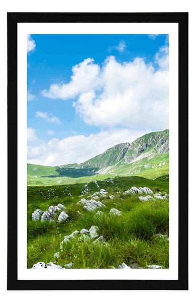 Plakat s paspartuom dolina u Crnoj Gori