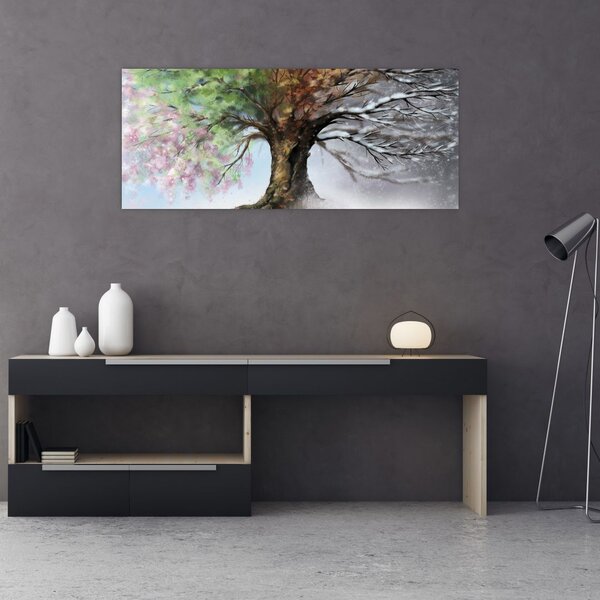 Slika - Drevo štirih letnih časov (120x50 cm)