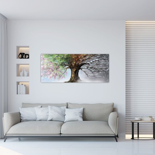 Slika - Drevo štirih letnih časov (120x50 cm)